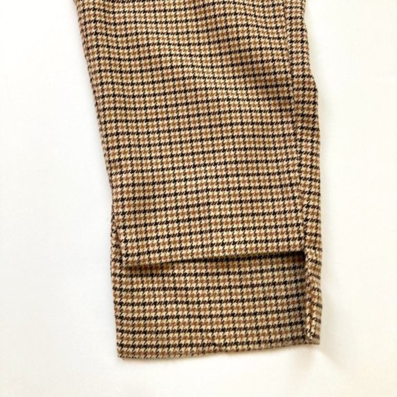 ZARA WOMAN HOUNDSTOOTH ANKLE CROPPED PANTS SZ. 10 - Picture 5 of 5